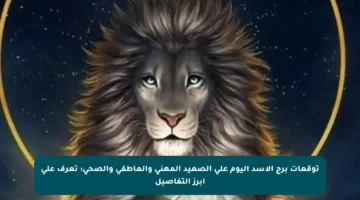 توقعات برج الأسد اليوم على الصعيد المهني والعاطفي والصحي: تعرف على أبرز التفاصيل